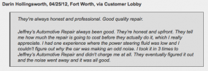 Reviews of Fort Worth Mechanic