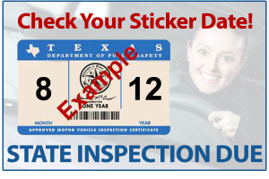 Check Your Inspection Sticker Date! Jeffrey's is an Official Vehicle Inspection Station