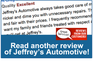Greg Stamps of Fort Worth reviews Jeffrey's Automotive Repair (Mechanic)