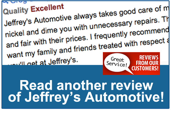 Greg Stamps of Fort Worth reviews Jeffrey's Automotive Repair (Mechanic)