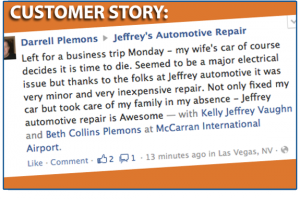 Saginaw Customer: "Jeffrey's Automotive is Awesome!"