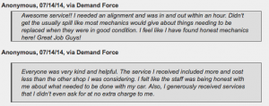 REVIEWS: Two Fort Worth customers name Jeffrey's as honest mechanics