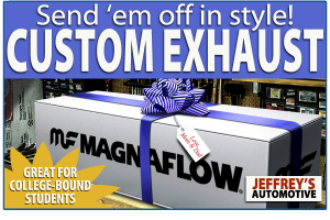 Fort Worth Custom muffler: Upgrade the exhaust for your college-bound child