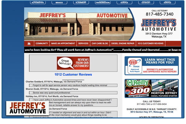 Two Fort Worth customers name Jeffrey's as honest mechanics