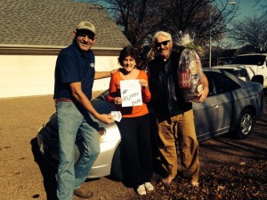 Cary & Pam Branscum - 10,000th ticket in 2014 at Jeffrey's Automotive