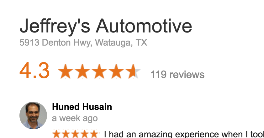 Jeffrey's Automotive - Mechanic - Grapevine