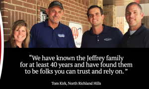 Jeffrey's Automotive is family-owned and family-operated in north Fort Worth