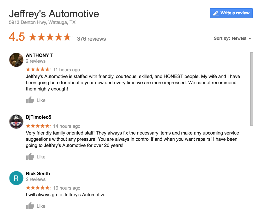 Jeffrey's Automotive