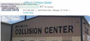 Jeffrey's Collision Center Watauga, TX